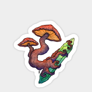 Mineral Mushrooms Sticker